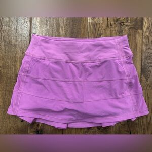 Lululemon Pace Rival Skirt Skort Magenta Glow Women's Size 4 W8ABSR